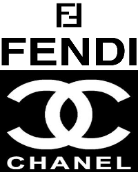 Логотип відомого італійського бренду, що спеціалізується на хутряних виробах, парфум і предметах розкоші, в 1965 році придумав Карл Лагерфельд
